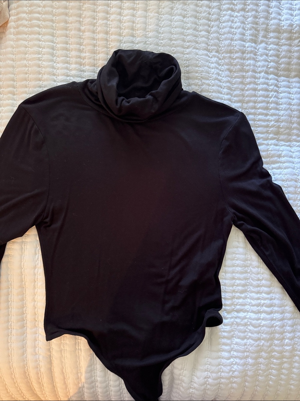 Missguided Black Long Sleeve Turtleneck Bodysuit